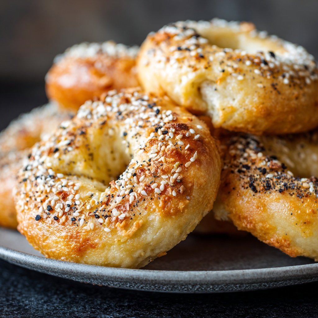 Oven Baked Yogurt Bagels