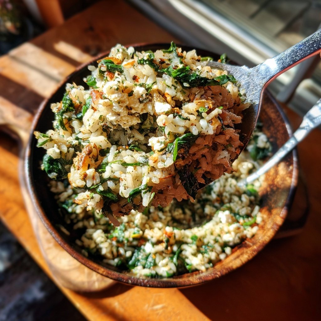 Mediterranean Spinach Rice
