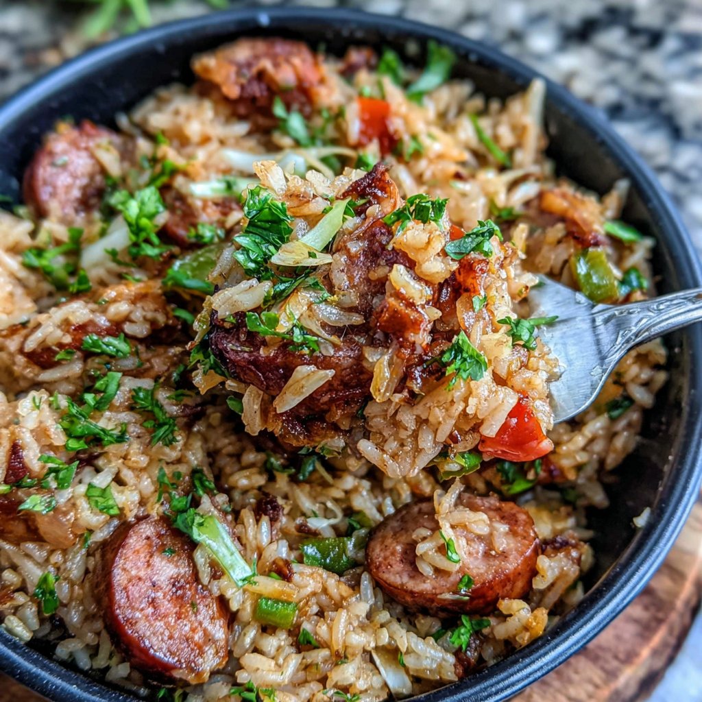 One Pan Chicken Sausage And Rice