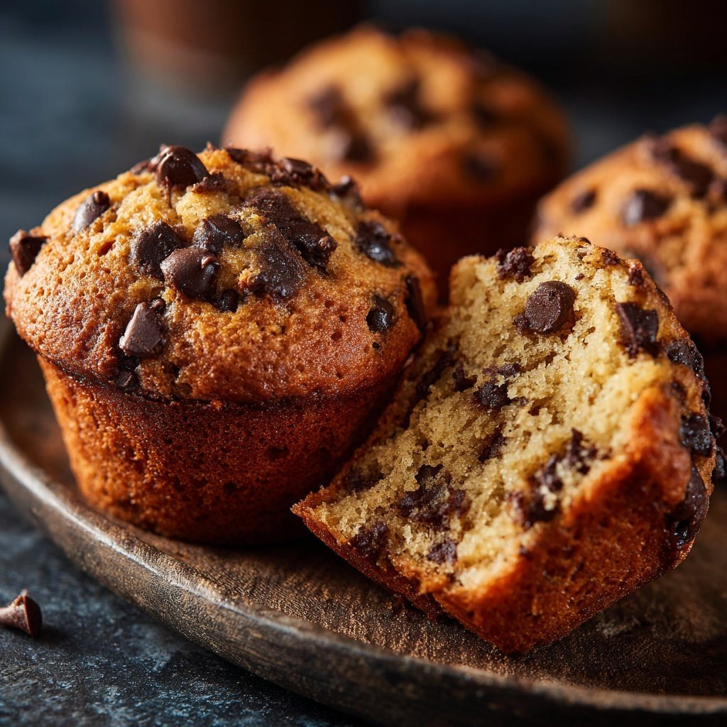 Healthy Chocolate Chip Muffins