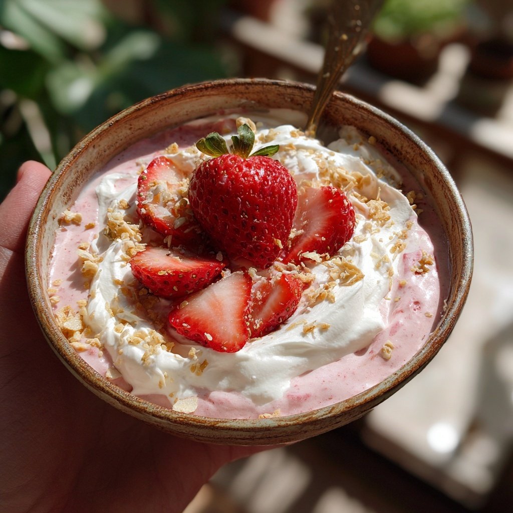 Strawberry Cheesecake Smoothie Bowl