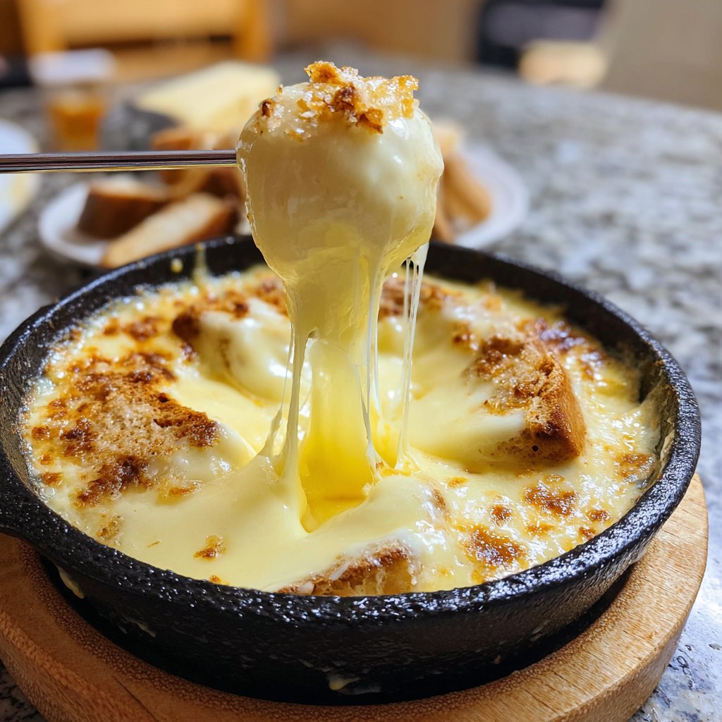 Fondue with Raclette Cheese