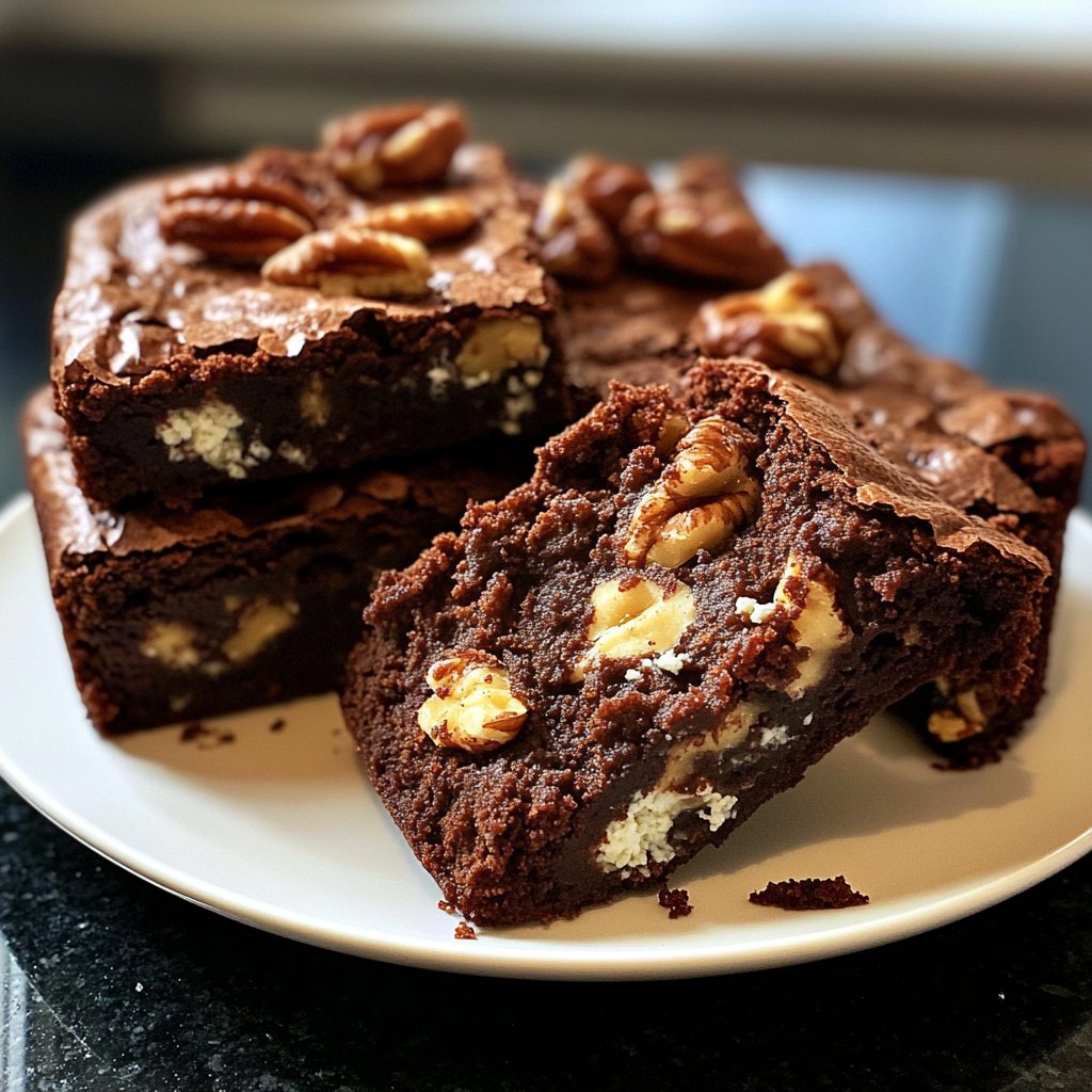 Cottage Cheese Brownies with Walnuts