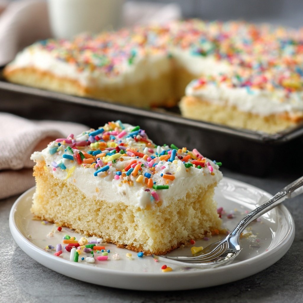 Vanilla Buttermilk Sheet Cake