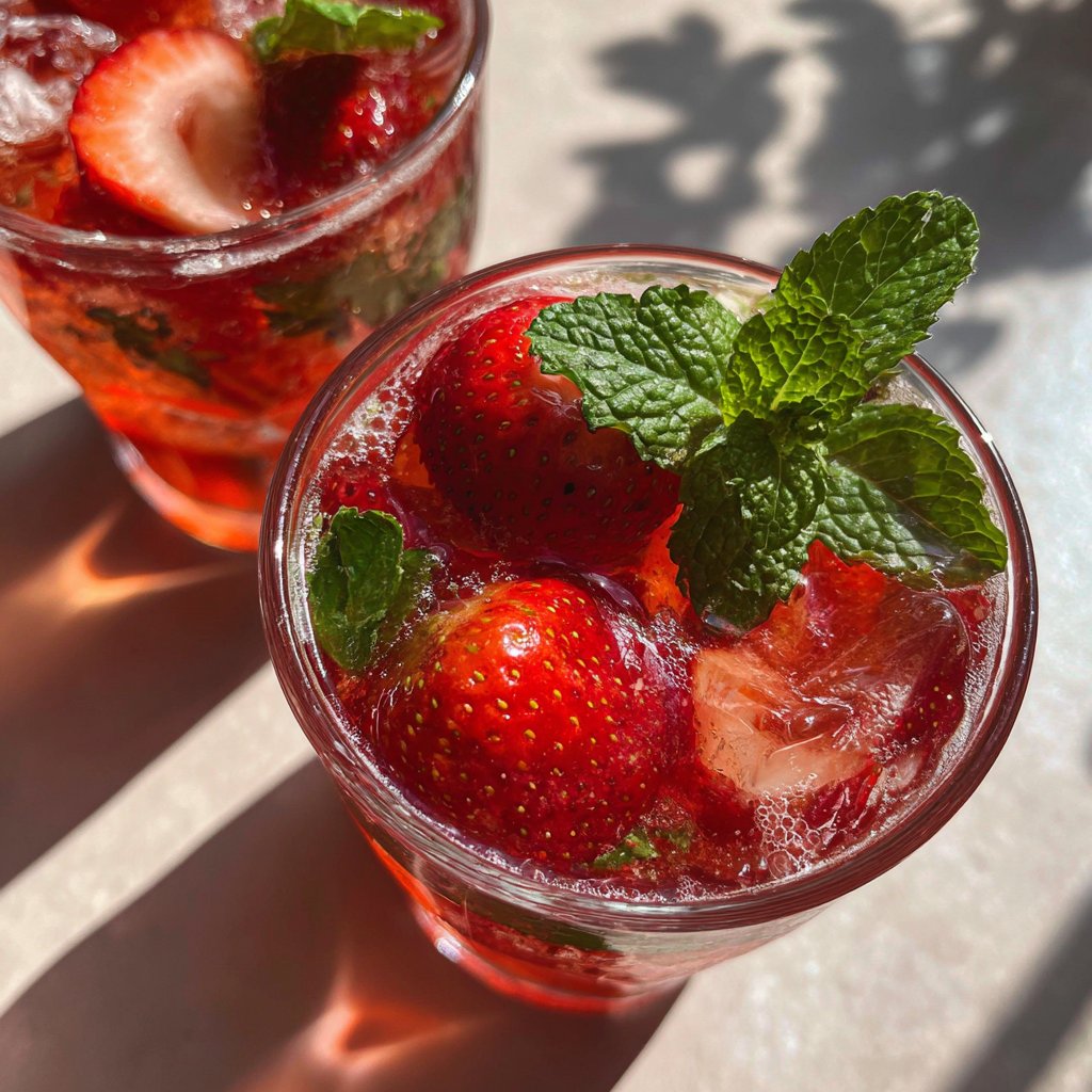 Spring Drinks With Strawberries