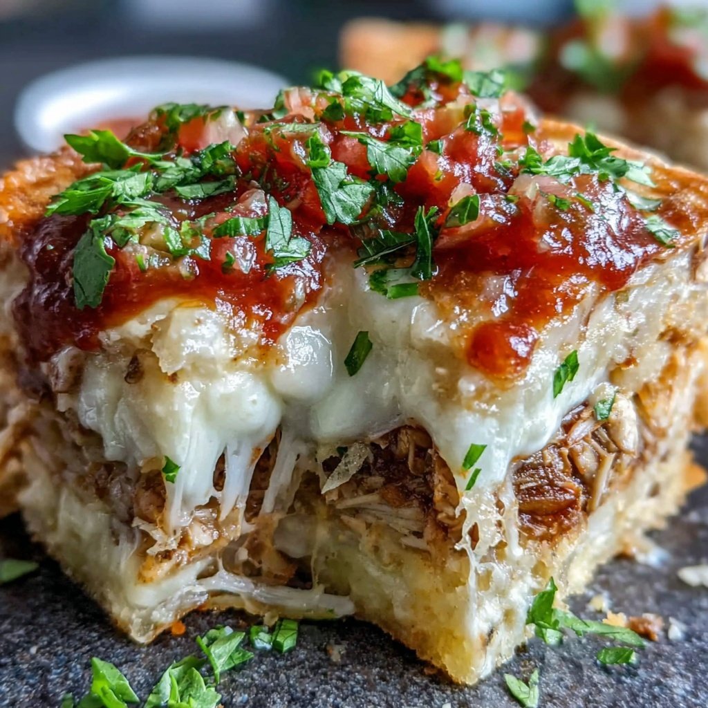 Shredded Chicken Quesadilla Bake