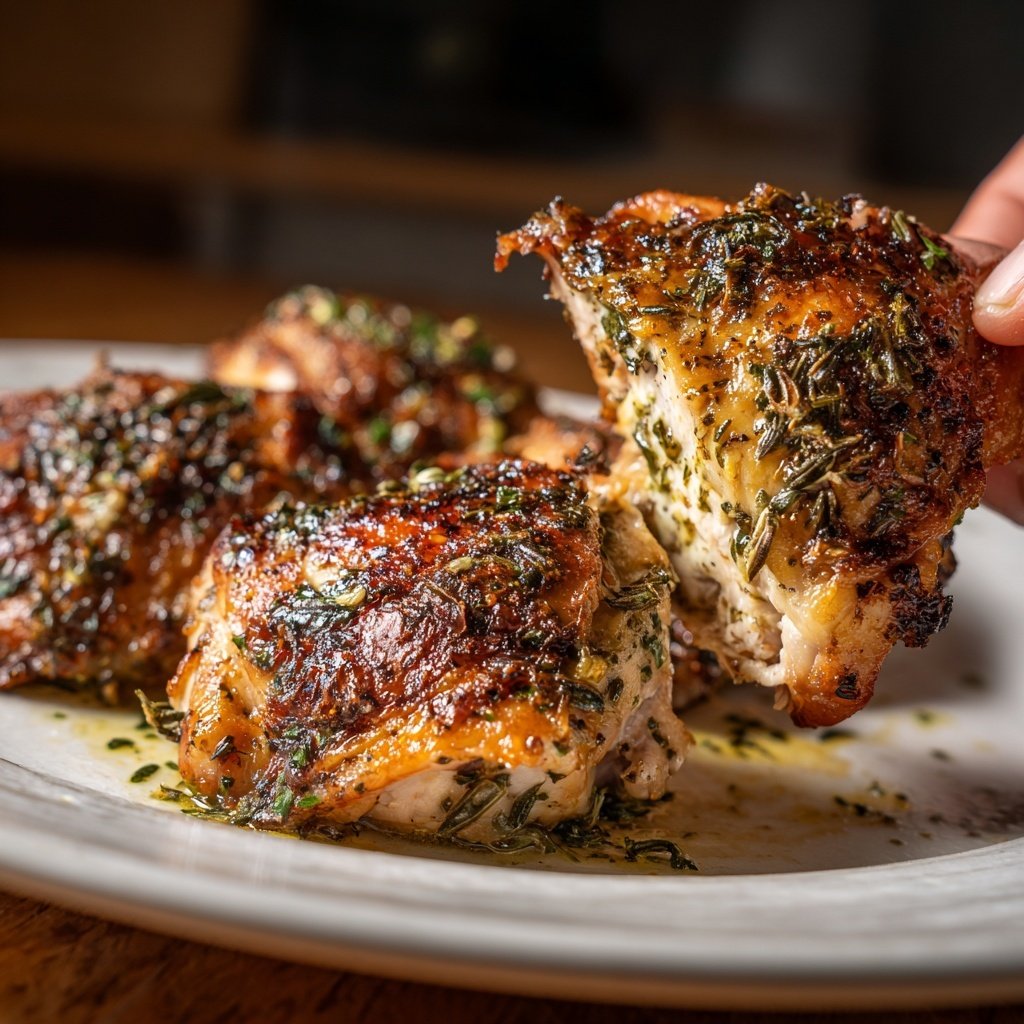Comfort Food Baked Chicken Thighs