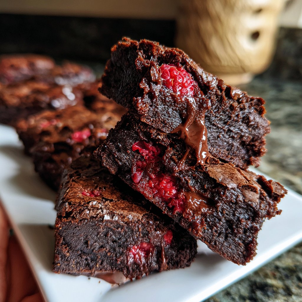 Chocolate Raspberry Brownies