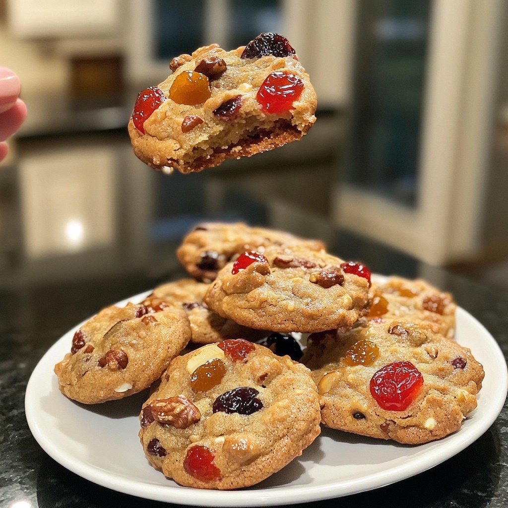Easy Christmas Fruitcake Cookies Recipe