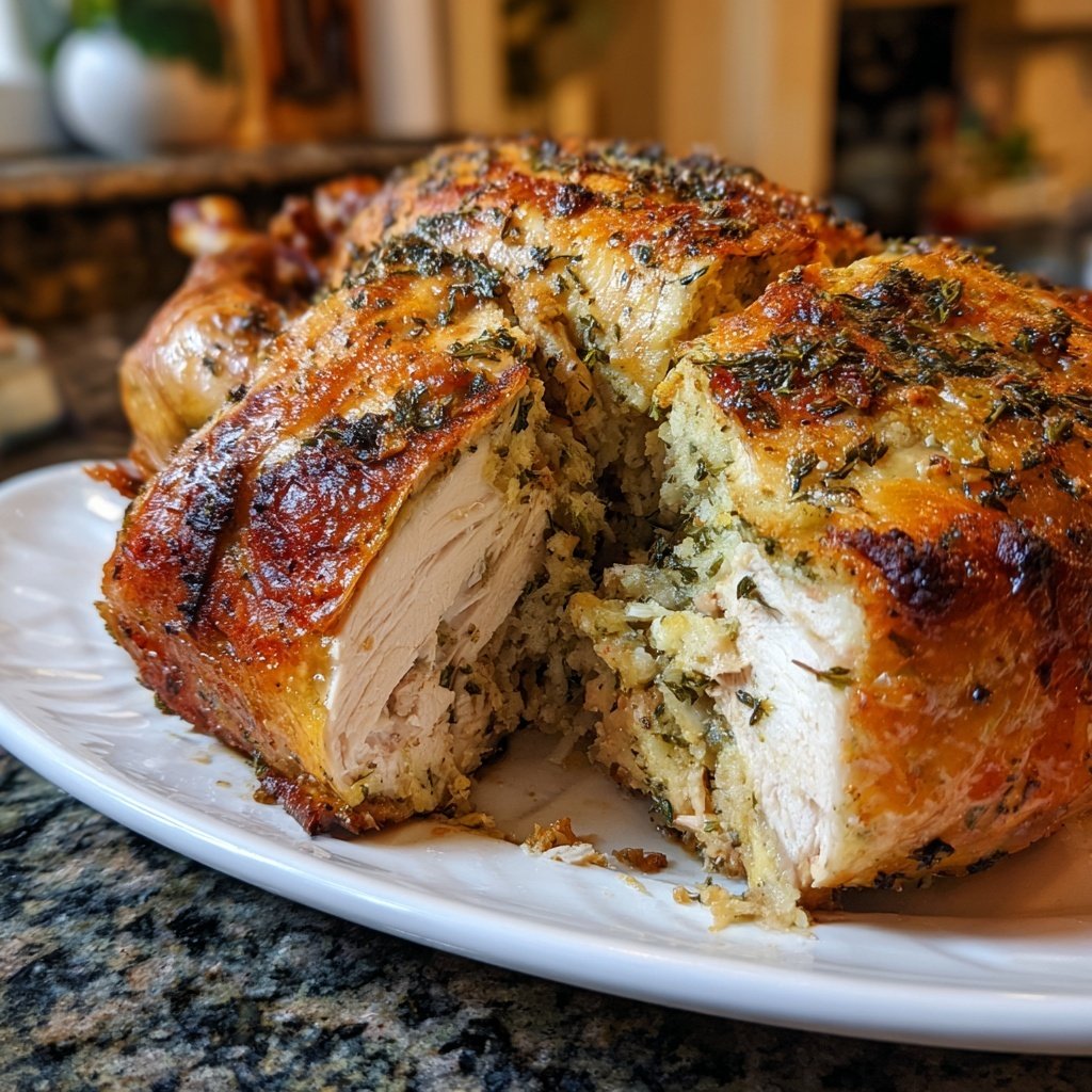 Seasonal & Festive Thanksgiving Herb Stuffed Turkey